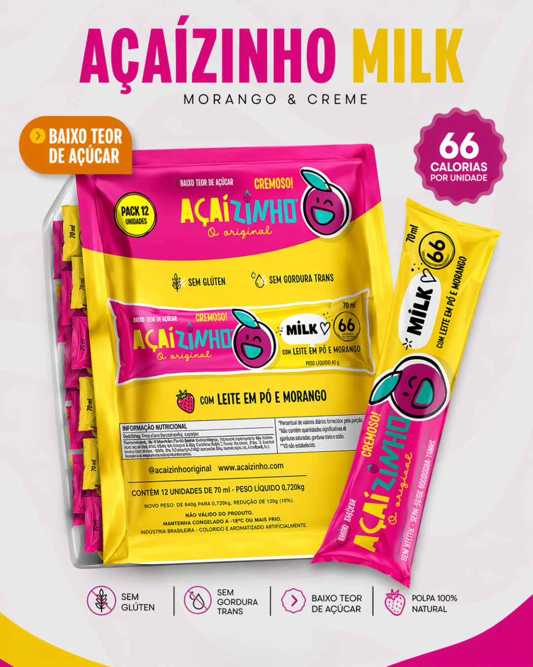 Pack Açaízinho Milk